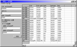 簡易ローン計算機アプリケーションのスクリーンショット